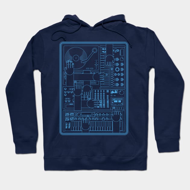 Music producer Beatmaker Electronic musician Hoodie by Mewzeek_T